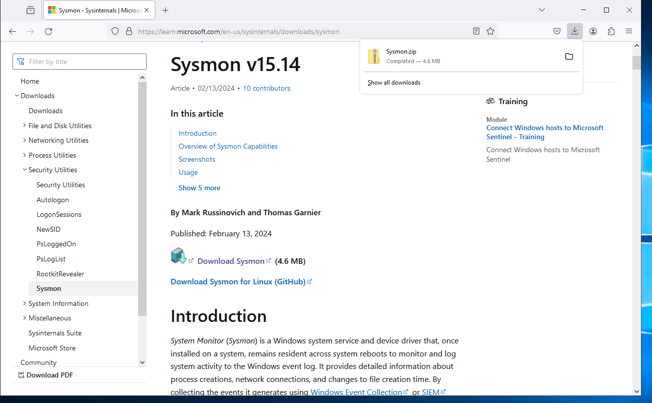 sysmon_install