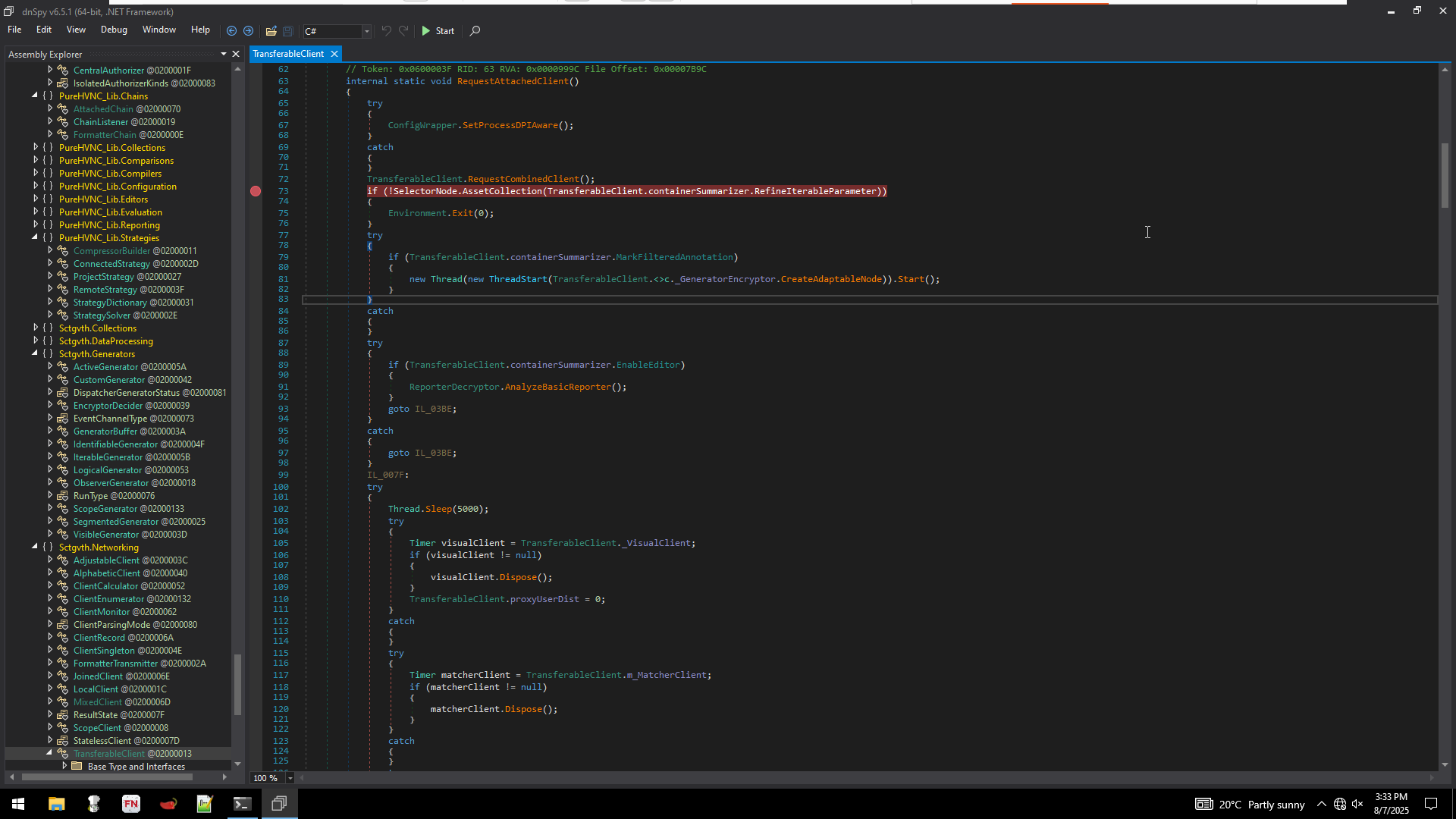 RequestAttachedClient1